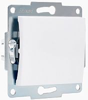 Выключатель без рамки Lezard Karina 1-кл. белый  картинка